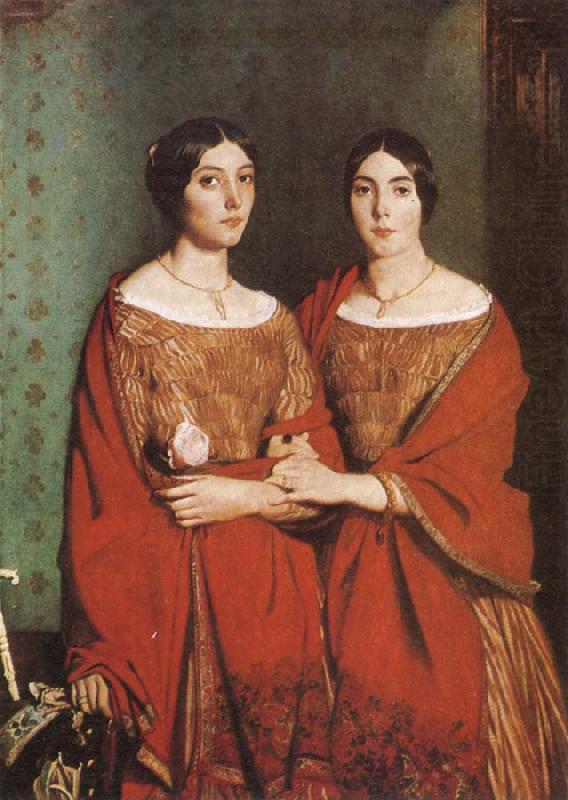 Theodore Chasseriau The Sisters of the Artist china oil painting image